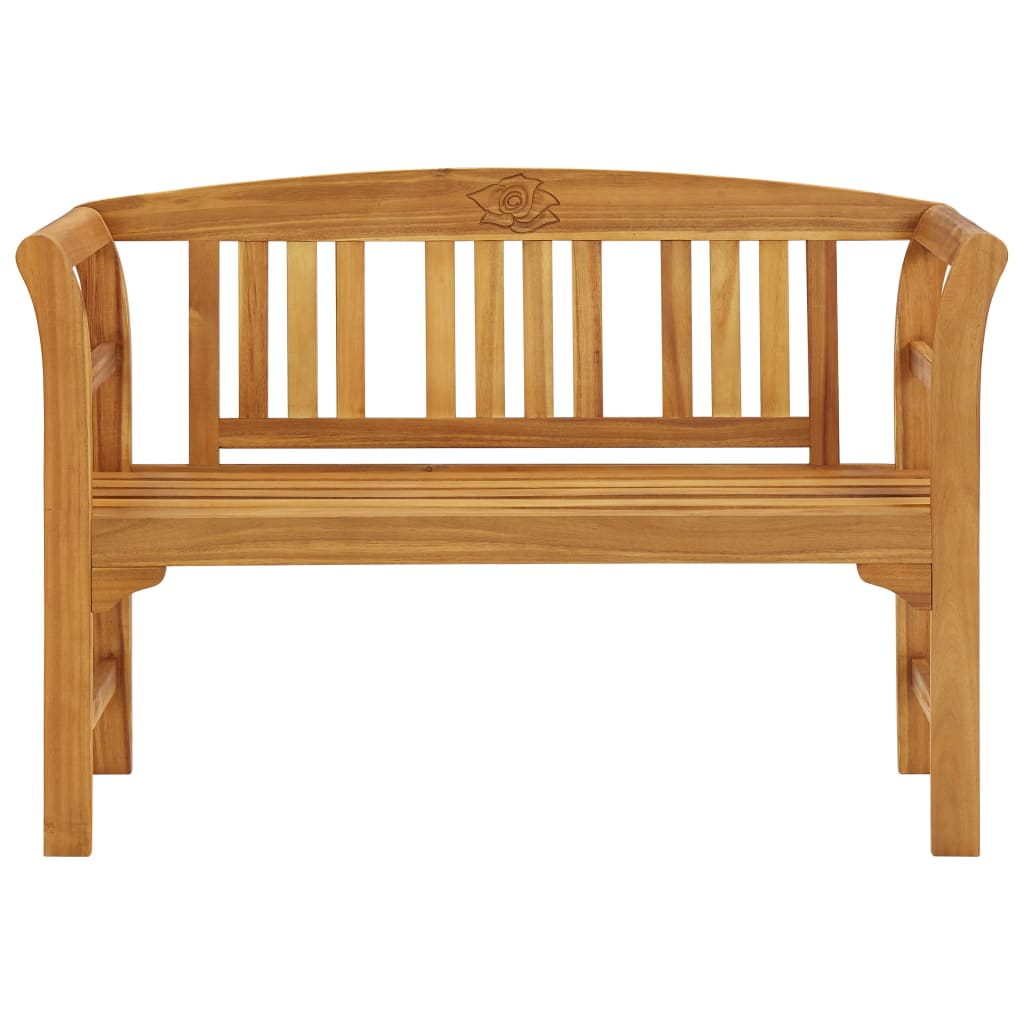 Banc de jardin 114 cm bois d'acacia solide