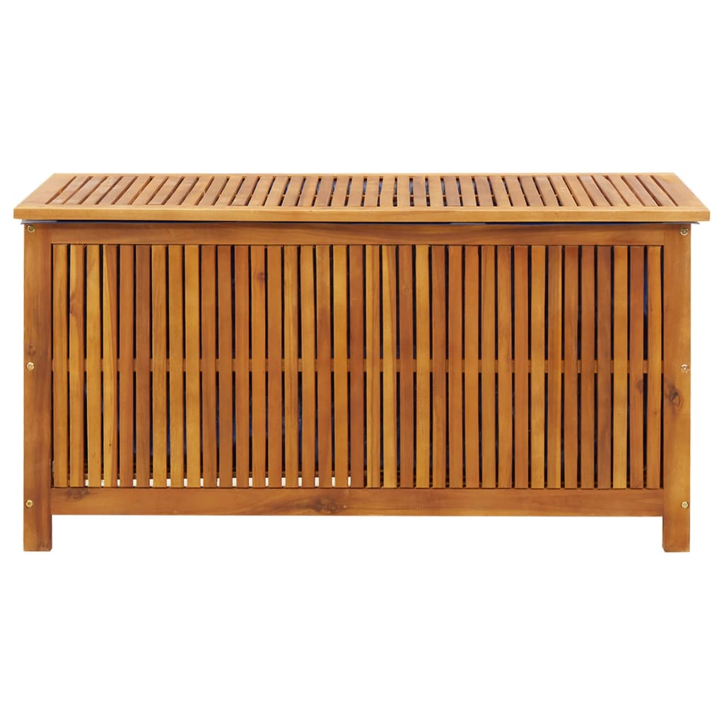 Boîte de rangement de jardin 113x50x58 cm Bois d'acacia solide