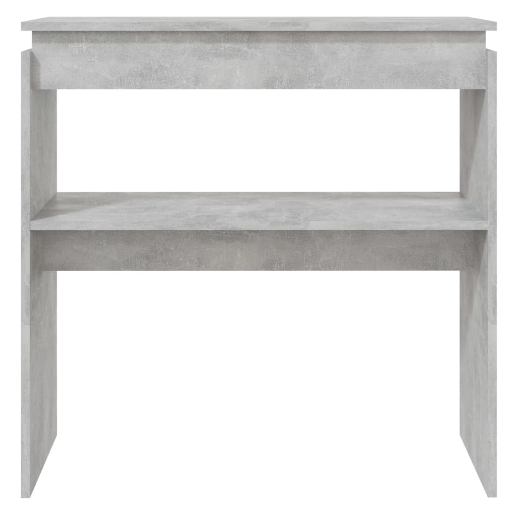 Table console Gris béton 80x30x80 cm Aggloméré