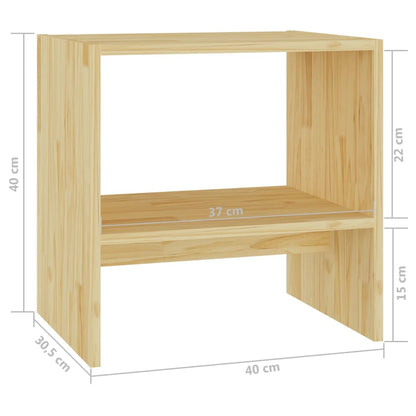 Table de chevet 40x30,5x40 cm bois de pin massif