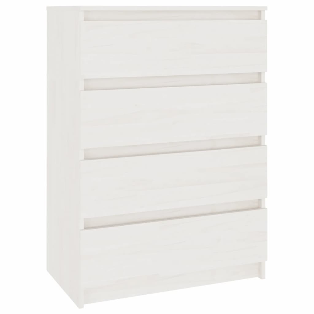 Armoire d'appoint Blanc 60x36x84 cm Bois de pin massif