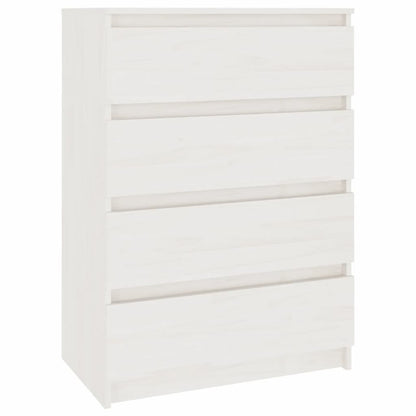 Armoire d'appoint Blanc 60x36x84 cm Bois de pin massif