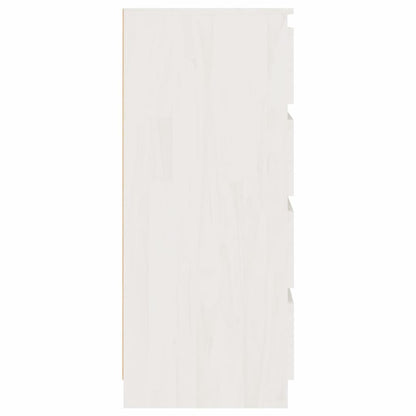 Armoire d'appoint Blanc 60x36x84 cm Bois de pin massif