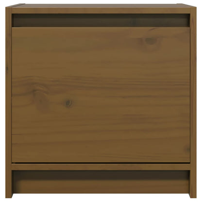 Table de chevet Marron miel 40x30,5x40 cm Bois de pin massif