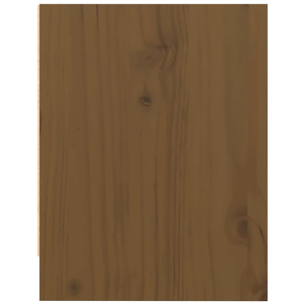 Table de chevet Marron miel 40x30,5x40 cm Bois de pin massif