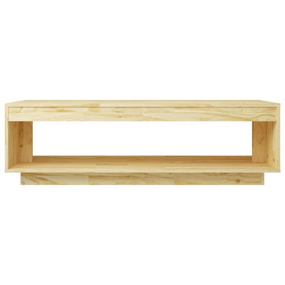 Table basse 110x50x33,5 cm bois de pin massif