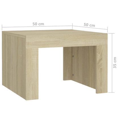 Table basse Chêne sonoma 50x50x35 cm Bois d'ingénierie