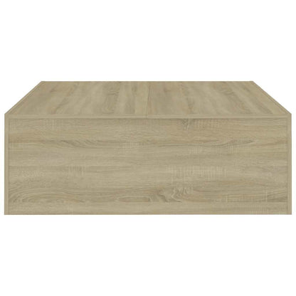 Table basse Chêne sonoma 100x100x35 cm Bois d'ingénierie