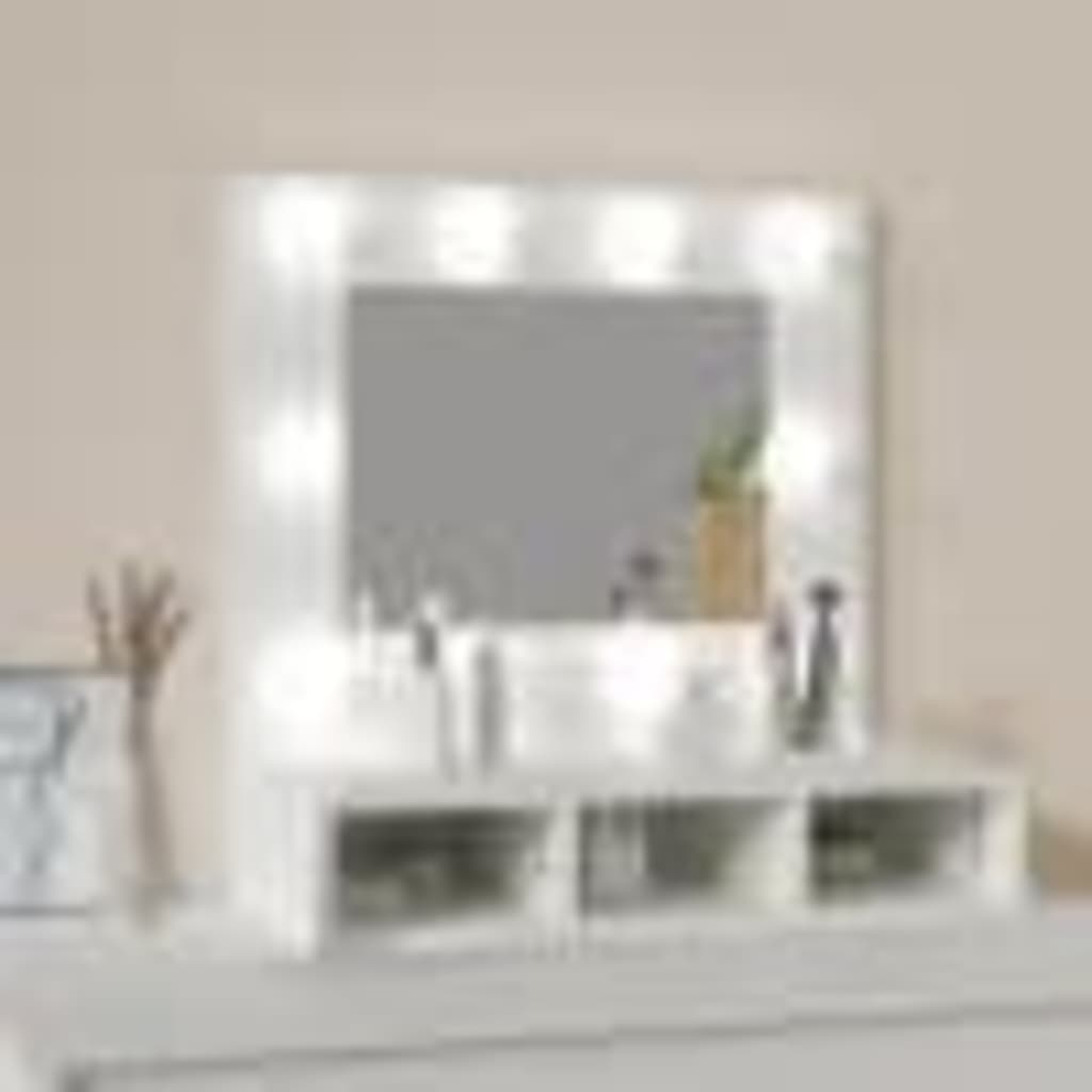 Armoire à miroir avec LED blanc 60x31,5x62 cm