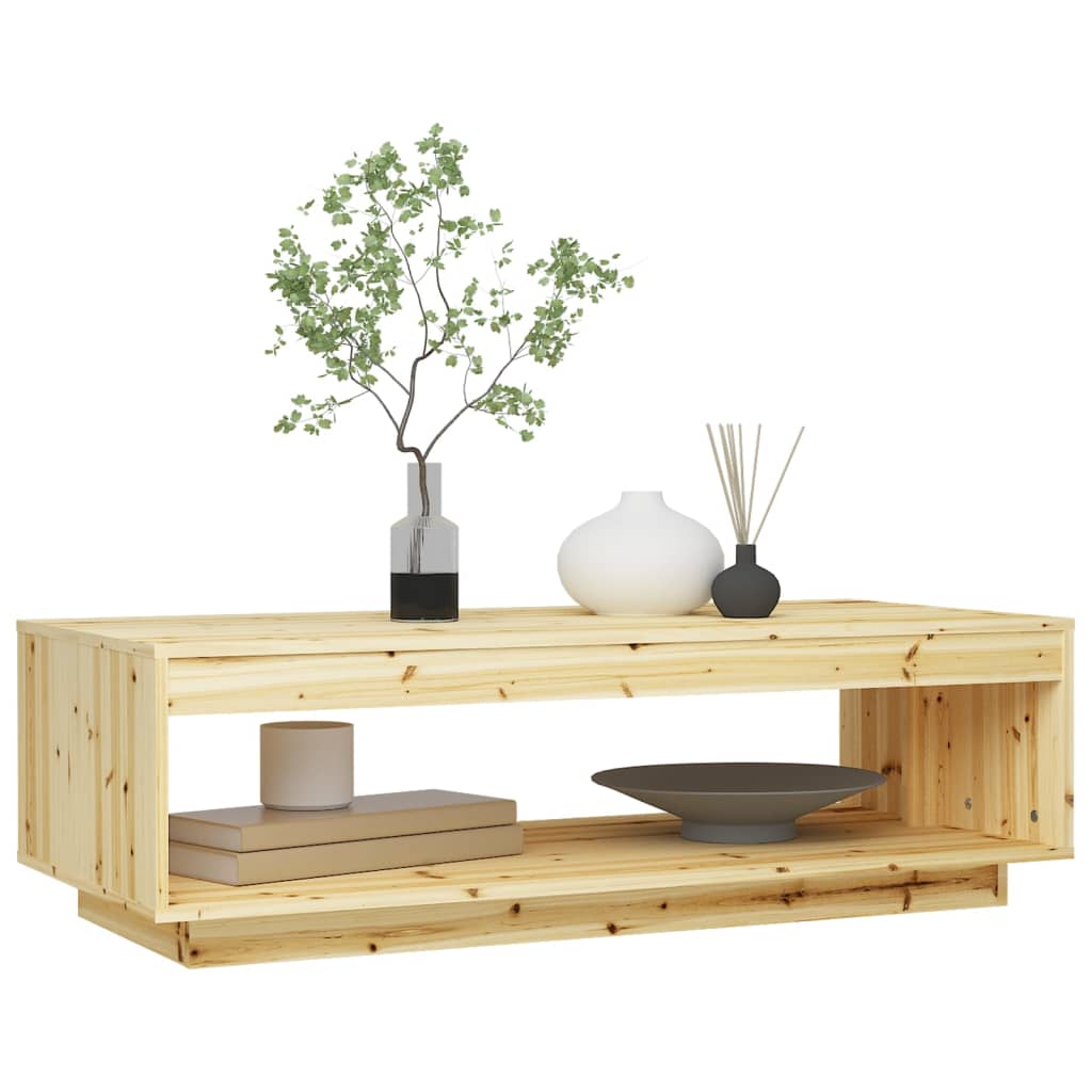 Table basse 110x50x33,5 cm bois de sapin massif