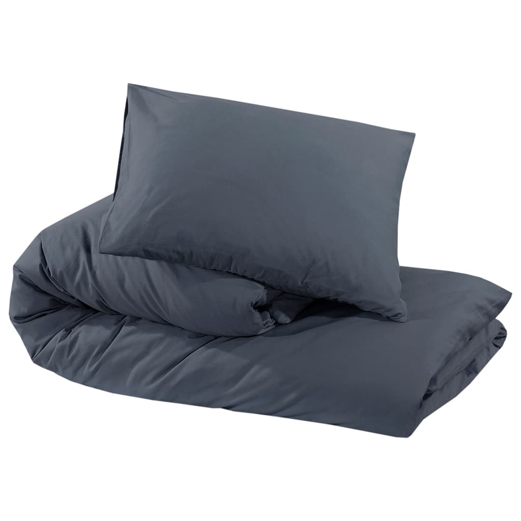 Ensemble de housse de couette Anthracite 220x240 cm Microfibre