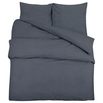 Ensemble de housse de couette Anthracite 200x220 cm Microfibre