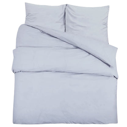 Ensemble de housse de couette Gris 240x220 cm Microfibre légère