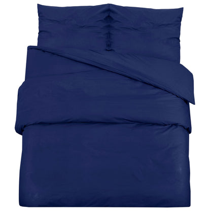 Ensemble de housse de couette Bleu marine 240x220 cm Microfibre