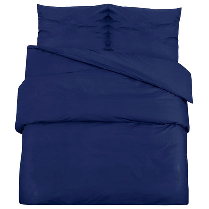 Ensemble de housse de couette Bleu marine 220x240 cm Microfibre