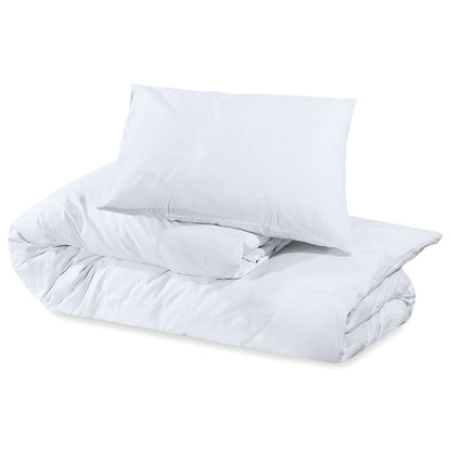 Ensemble de housse de couette Blanc 260x240 cm Microfibre