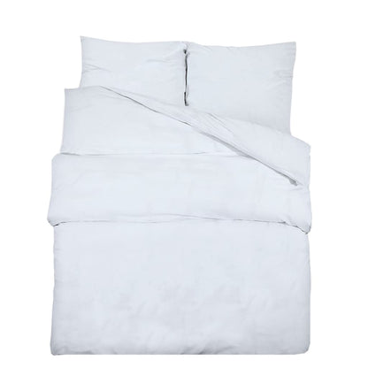 Ensemble de housse de couette Blanc 220x240 cm Coton