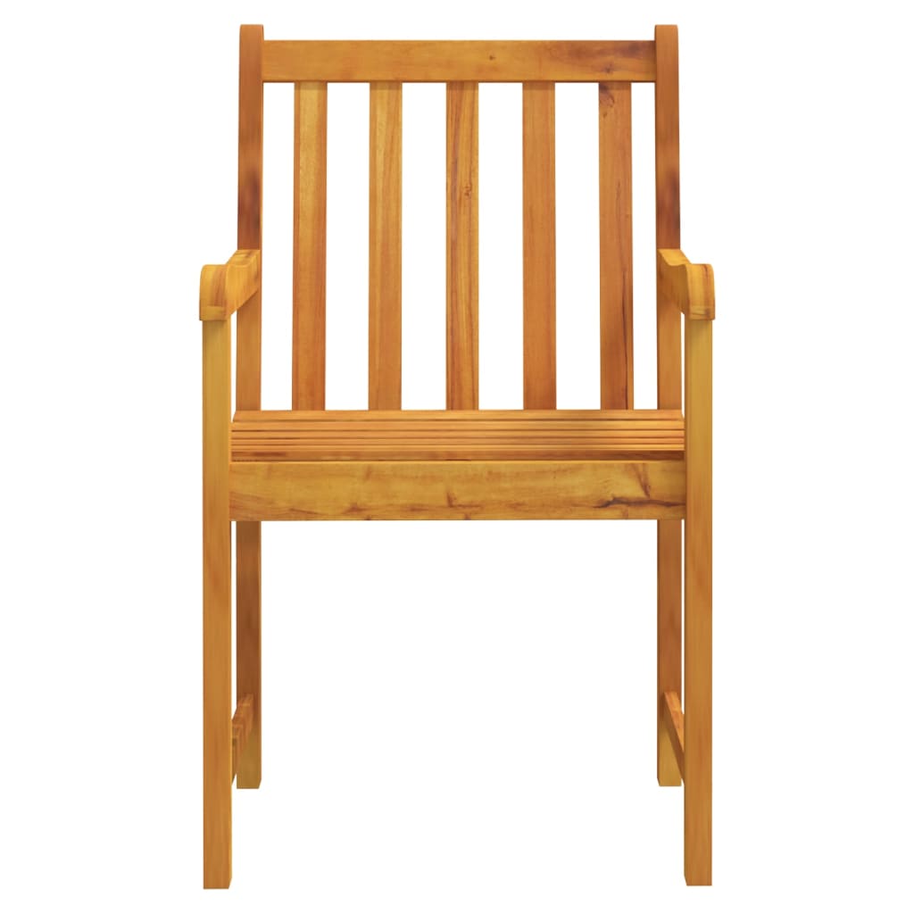 Chaises de jardin lot de 2 Bois d'acacia solide