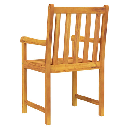 Chaises de jardin lot de 2 Bois d'acacia solide