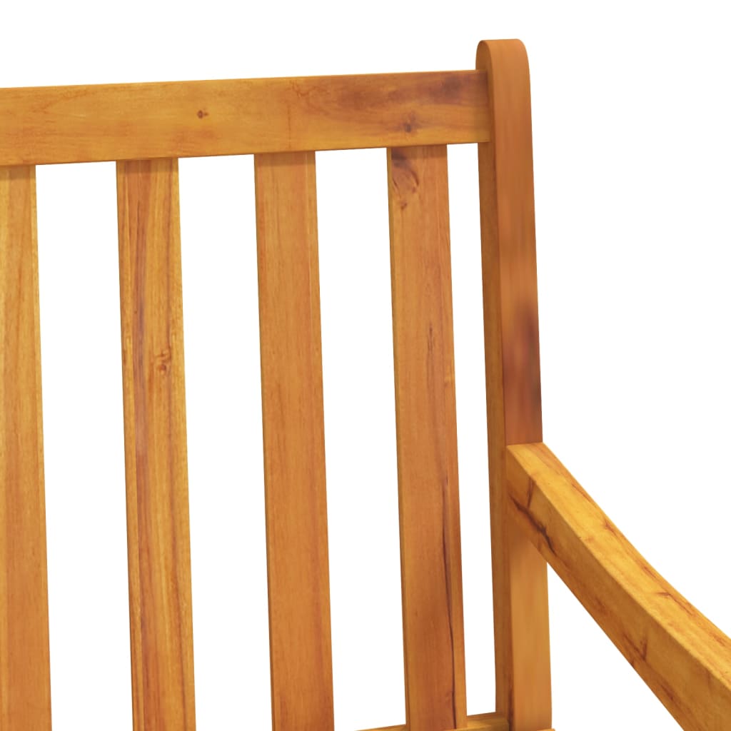 Chaises de jardin lot de 2 Bois d'acacia solide