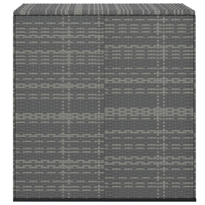 Boîte à coussins de jardin Résine tressée 100x49x103,5 cm Gris