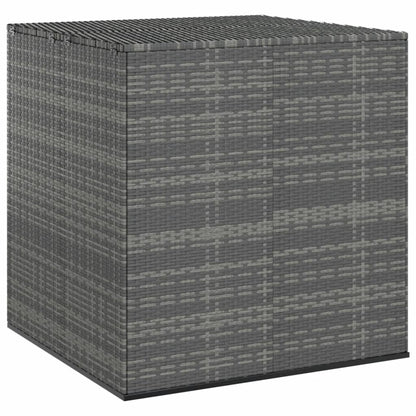 Boîte à coussins de jardin Résine tressée 100x97,5x104 cm Gris