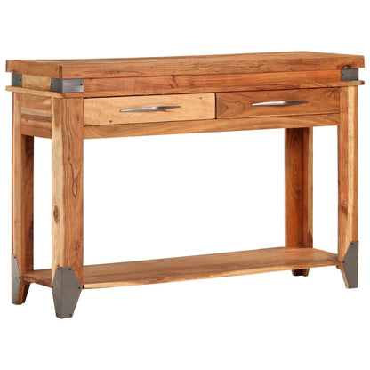 Table console 110x34x74 cm Bois d'acacia massif