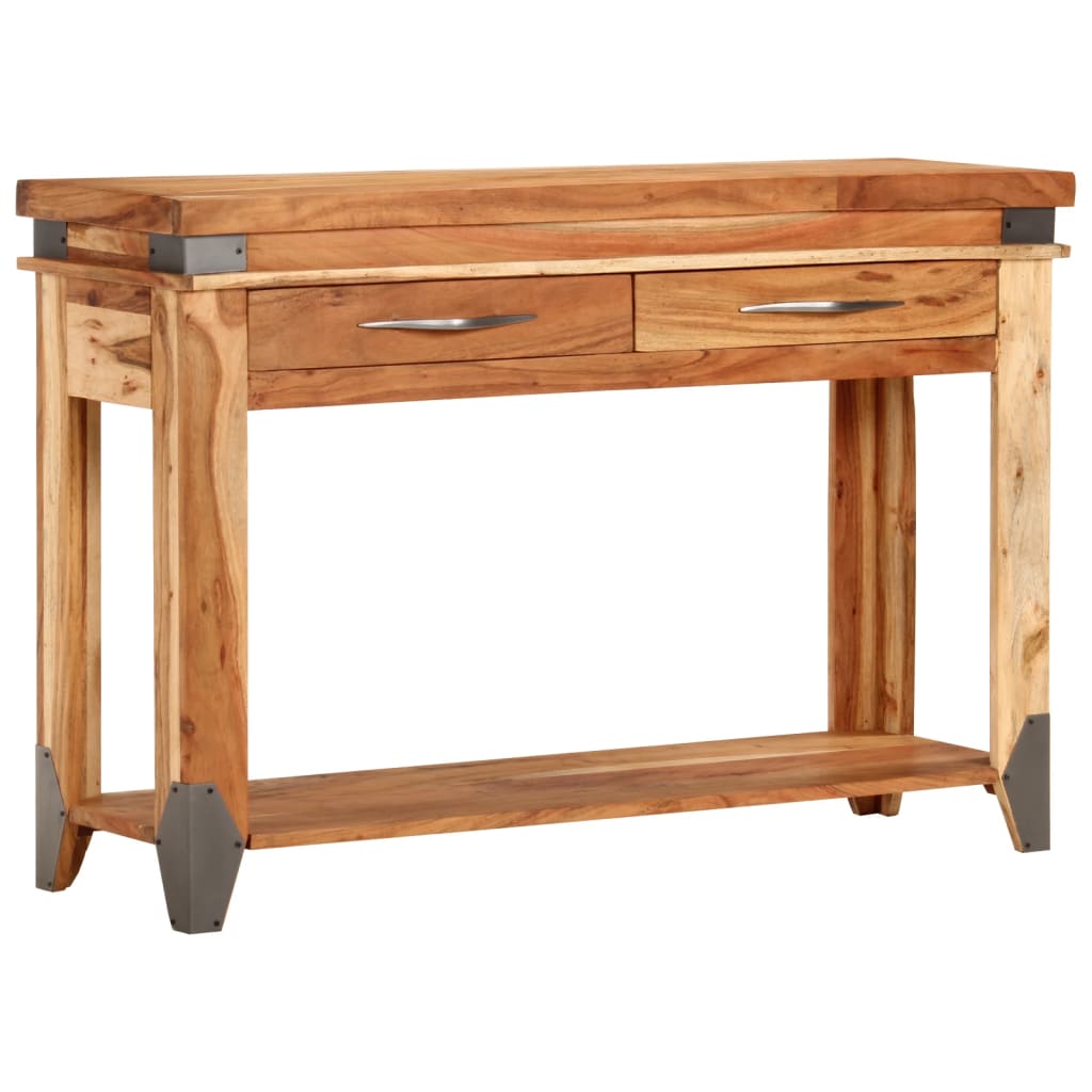 Table console 110x34x74 cm Bois d'acacia massif