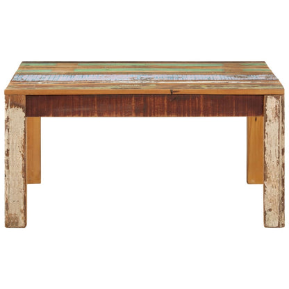 Table basse 80x80x40 cm Bois de récupération massif