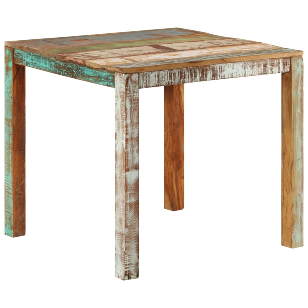 Table à manger 82x80x76 cm Bois de récupération massif