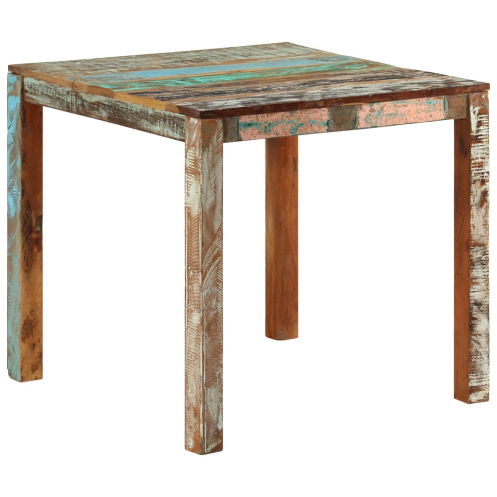 Table à manger 82x80x76 cm Bois de récupération massif