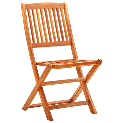 Chaises de jardin pliables lot de 6 Bois d'eucalyptus massif