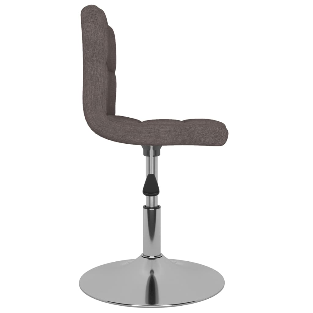 Chaises pivotantes à manger lot de 6 taupe tissu