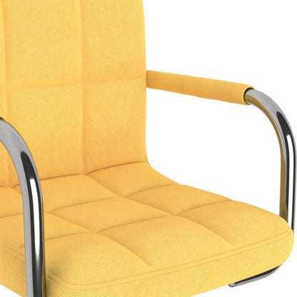 Chaise de salle à manger Jaune Tissu