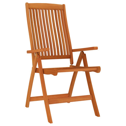 Chaises de jardin pliables lot de 4 Bois d'eucalyptus massif