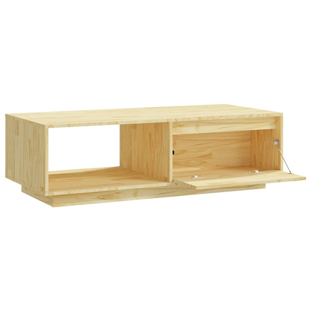 Table basse 110x50x33,5 cm bois de pin massif