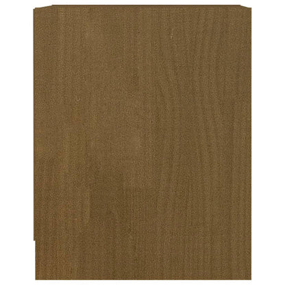 Table de chevet Marron miel 35,5x33,5x41,5cm Bois de pin massif