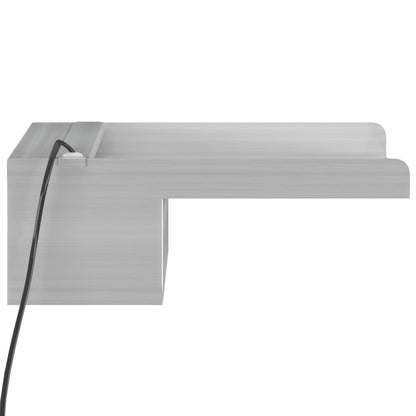 Déversoir pour cascade avec LED RVB Inox 30 cm