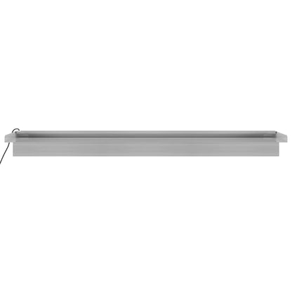 Déversoir pour cascade avec LED RVB Inox 90 cm