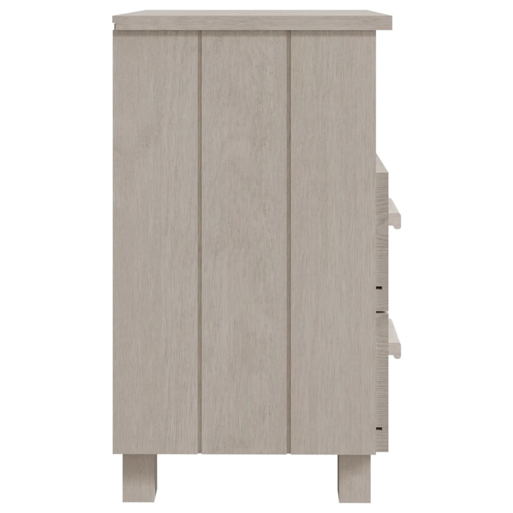 Tables de chevet HAMAR 2 pcs Blanc 40x35x62 cm Bois massif