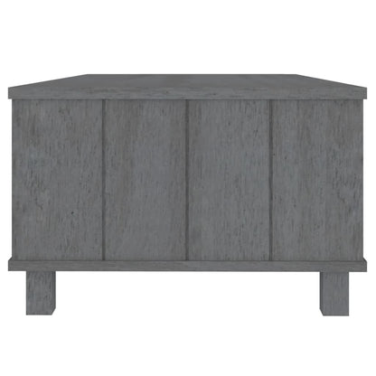 Table basse HAMAR Gris foncé 100x55x35 cm Bois massif de pin