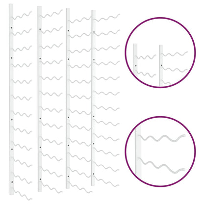 Casier à vin mural pour 36 bouteilles 2 pcs Blanc Fer