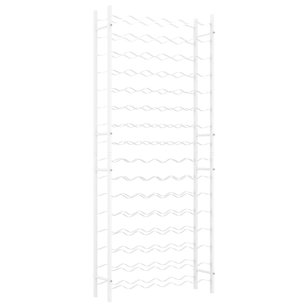 Casier à bouteilles pour 96 bouteilles Blanc Métal
