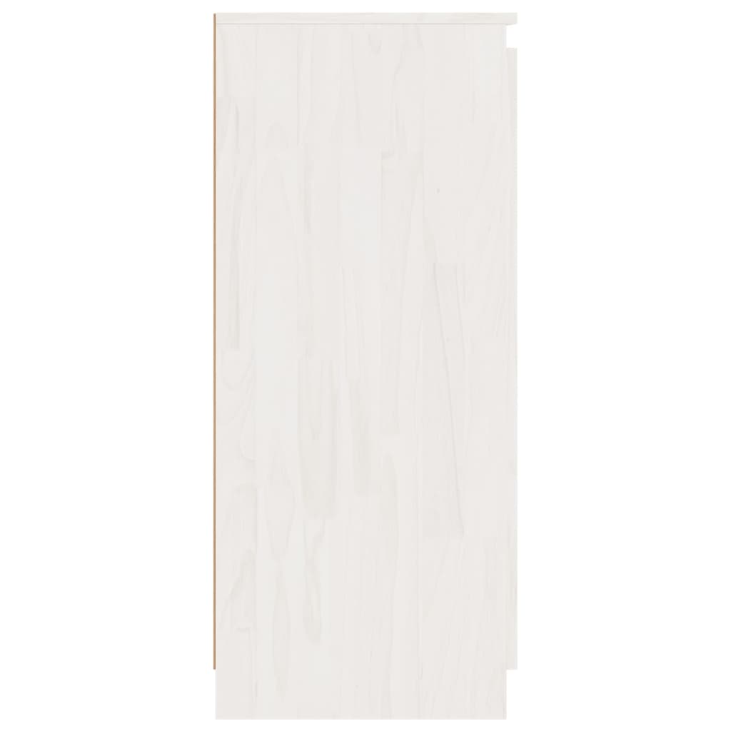 Armoires latérales 3 pcs blanc Bois de pin massif