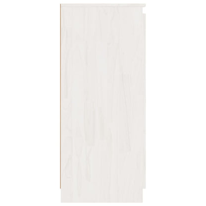 Armoires latérales 3 pcs blanc Bois de pin massif