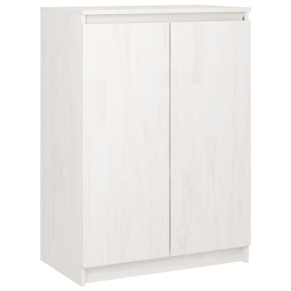 Armoires latérales 3 pcs blanc Bois de pin massif