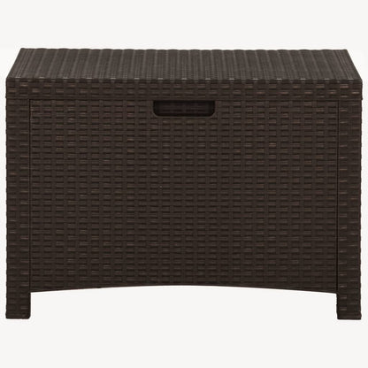 Boîte de rangement de jardin 60x54x41 cm Rotin PP Marron