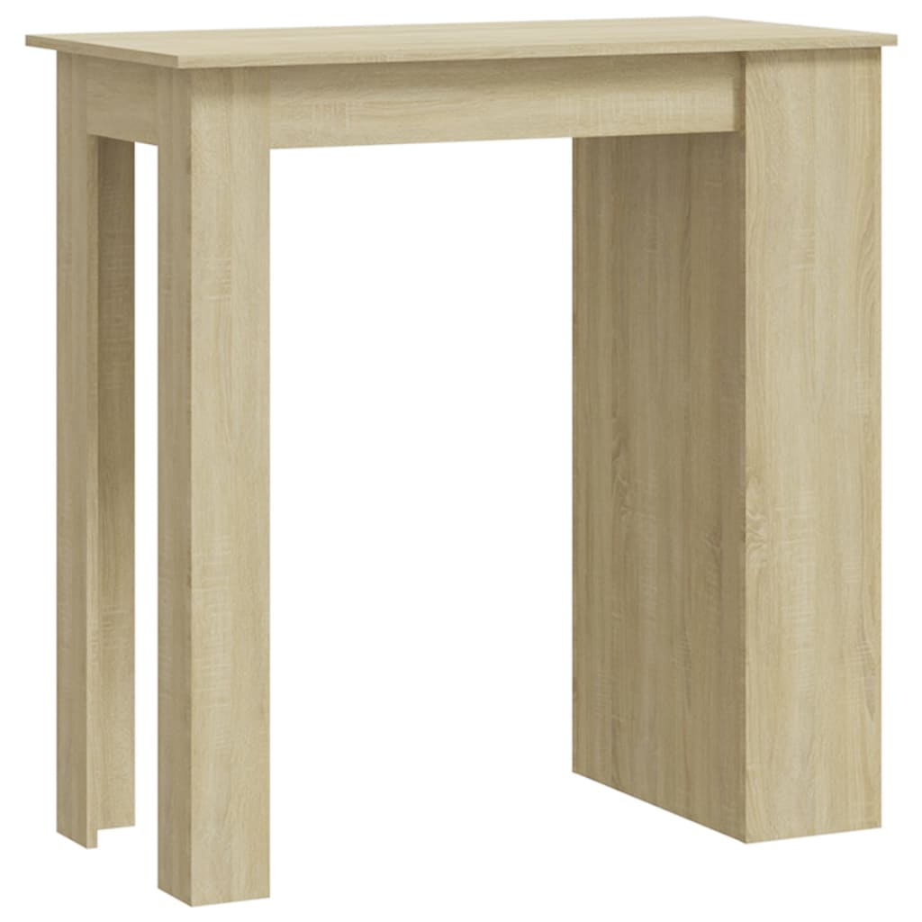 Table de bar avec rangement Chêne sonoma 102x50x103,5 cm