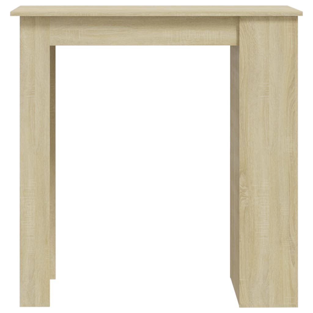 Table de bar avec rangement Chêne sonoma 102x50x103,5 cm