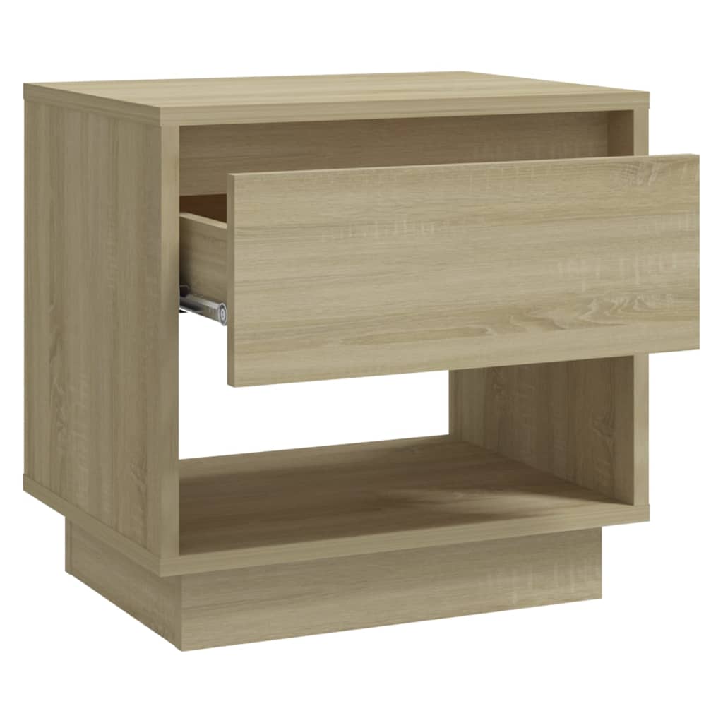 Tables de chevet 2 pcs Chêne sonoma 45x34x44 cm Bois ingénierie